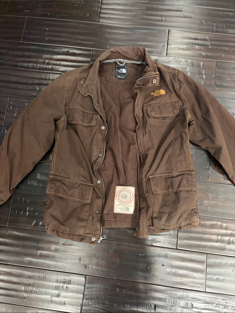 The North Face Brown Military-Style Field Jacket